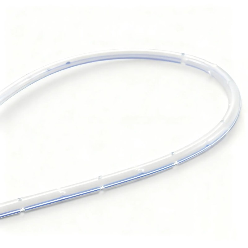 Round-Perforated Silicone Surgical Drainage Tube, Sterile Single Use, 10-24 Fr - 