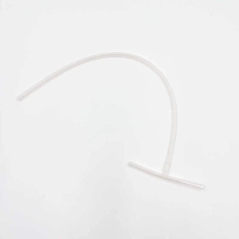 T-Shaped Silicone Surgical Drainage Tube, Sterile Single Use - 