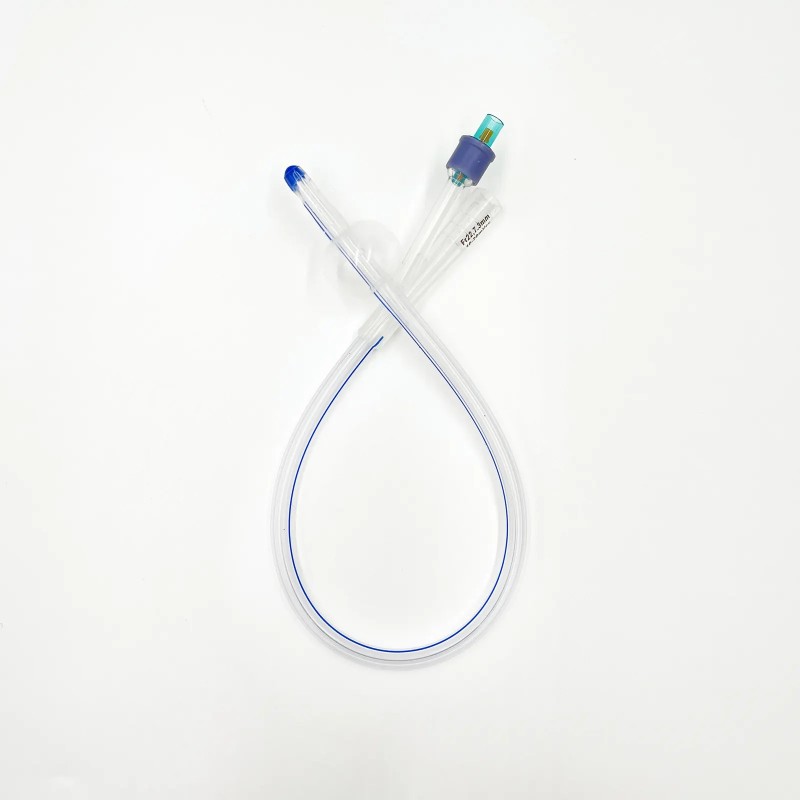 2-Way Silicone Foley Catheter, 100% Silicone, Sterile Single Use, 8-26 Fr - 